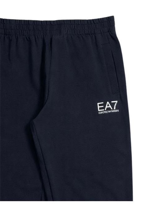 Pantalone bambino blu in cotone EMPORIO ARMANI | 7B000027BLU